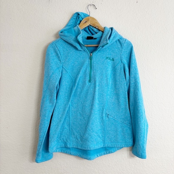Fila Women's thumb hole Blue Sweater Size M - Picture 1 of 8
